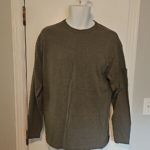 Denim Ridge Olive Green Long Sleeve Shirt